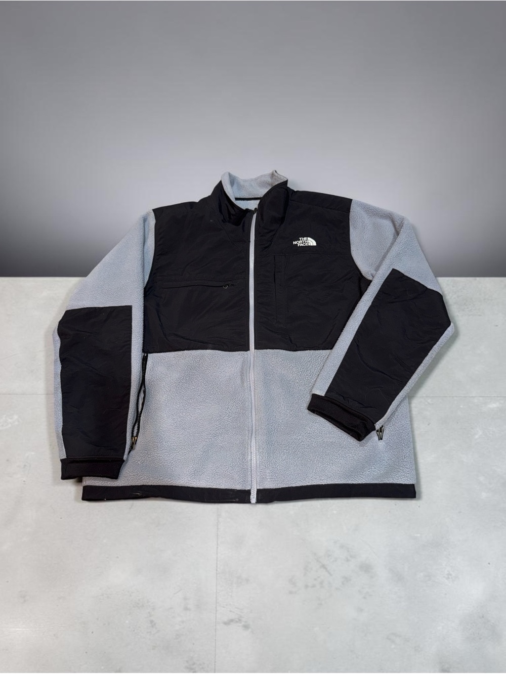 The North Face Men's Black & Gray Denali Fleece Jacket (XL)
